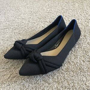Rothys Black The Knot Point II Flats